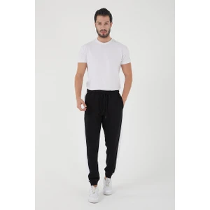 Erkek Regular Yan Panelli Paça Ribanalı Cepli Eşofman Altı