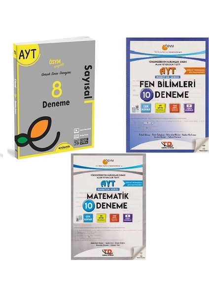 2022 Ayt Sayısal 8 Deneme - Td Ayt Fen Bilimleri ve Matematik Deneme Seti