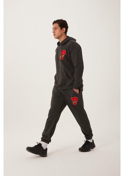 Erkek Jogger 3 Iplik Eşofman Antrasit fırsatları