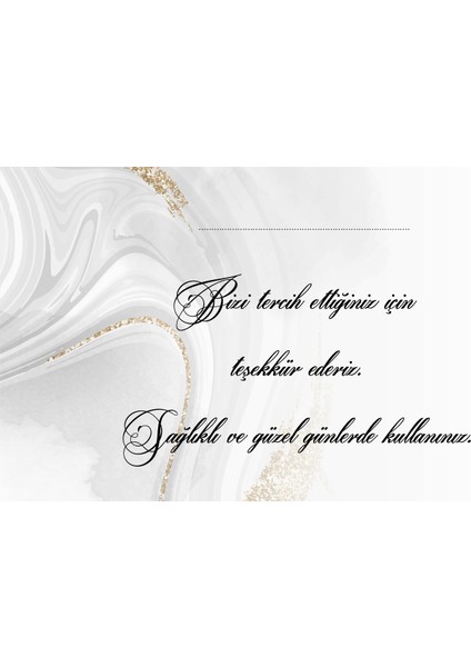 Teşekkür Kartı 5,5 x 8,5 cm 100 Adet