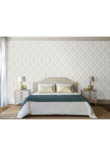 Dante Seri Damask Desenli Duvar KAĞIDI-1403-2 Gri fiyatları