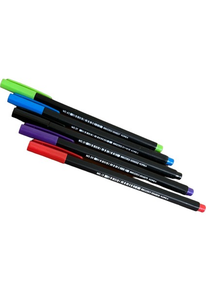 Hexaplus Fine Liner Renkli Keçeli Kalem 5'li Set