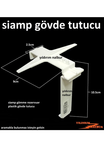 Siamp Gömme Rezervuar Gövde Tutucu Plastik Destek Aparatı
