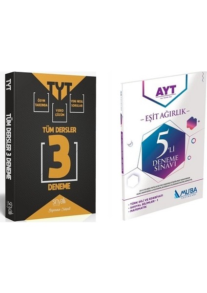 Sinyal Tyt 3'lü Deneme - MB Ayt Eşit Ağırlık 5'li Deneme