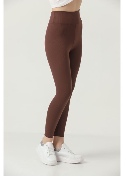 Kışlık Şardonlu Fitilli Kadın Yüksek Bel Dikişsiz Tayt fiyatları