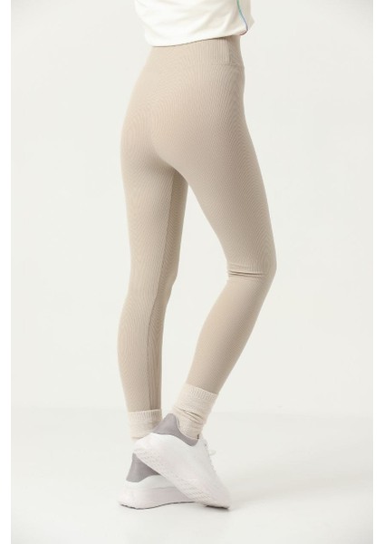 Kışlık Şardonlu Fitilli Kadın Yüksek Bel Dikişsiz Tayt fiyatları