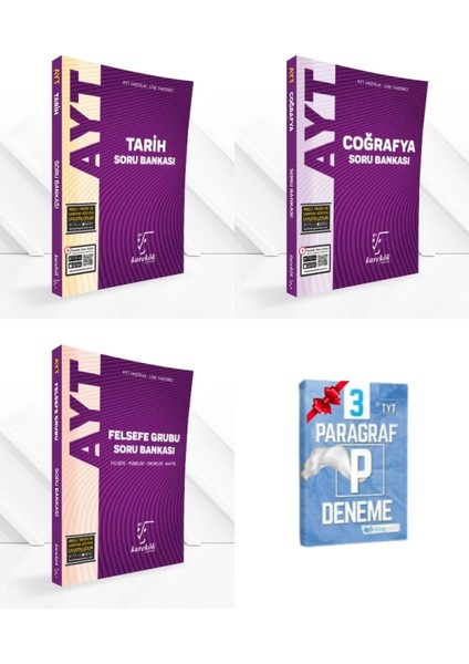 AYT Tarih Coğrafya ve Felsefe Grubu Soru Bankası Set