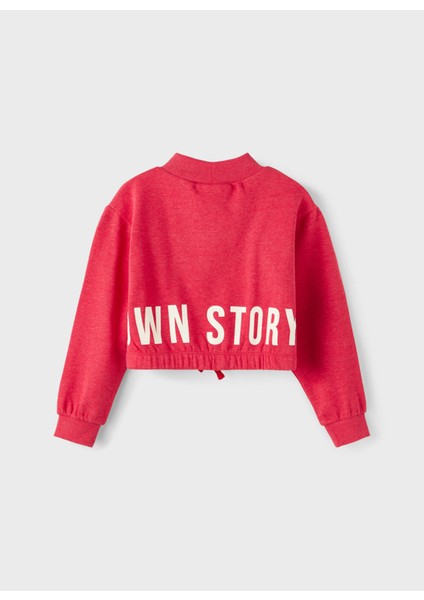 Kız Çocuk Kırmızı Sweatshirt Nkfnalıve Ls Crop Sweat Bru modelleri