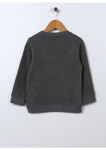 Erkek Çocuk Gri Melanj Sweatshirt Orpas