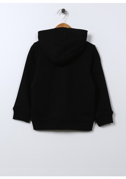 Düz Erkek Çocuk Siyah Sweatshirt JAXSK022