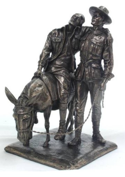 Wıse Veronese Serisi-Wise Mitoloji & Tarih-Askerler ve Eşek-21*10,5*12 Cm.– Dekoratif Obje