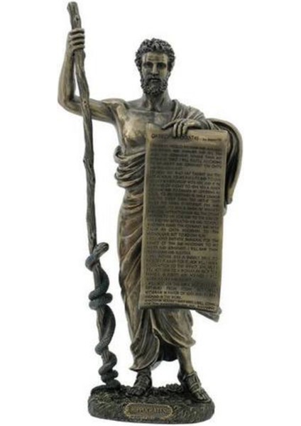 Wıse Veronese Serisi-Wise Mitoloji & Tarih-Hipokrat Biblo-15,5*10*34,5 Cm.– Dekoratif Obje