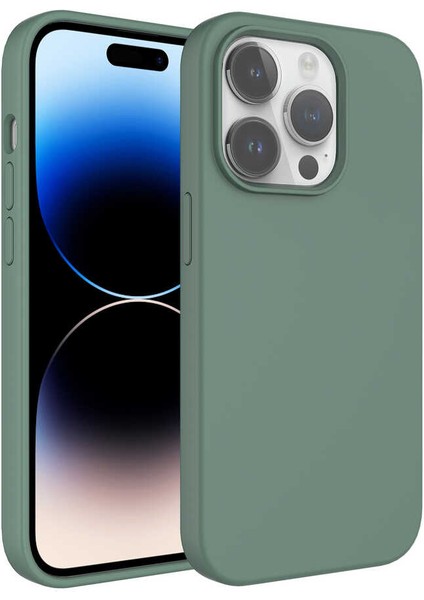 Iphıne 14 Pro Max Kılıf Kivi Silinebilir Yüzey Lansman Silikon