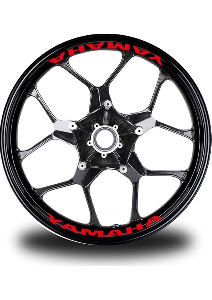 Yamaha Yazılı 8li Jant Içi Yazı Sticker Etiket