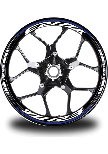Lacivert Yamaha Yzf R3 Takım Jant Sticker Etiket