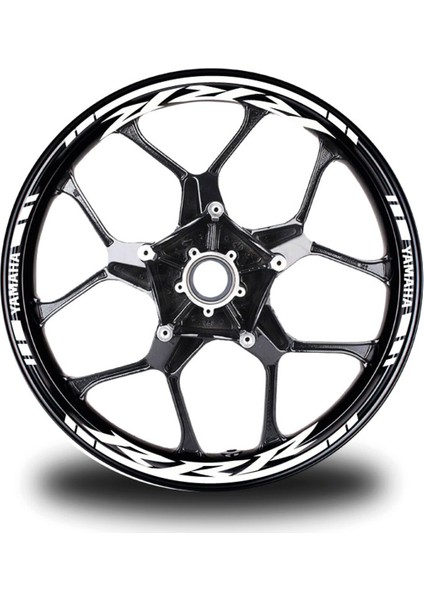 Beyaz Honda Rrr Takım Jant Sticker Etiket