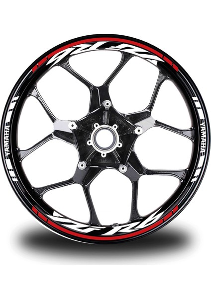 Kırmızı Yamaha R6 Takım Jant Sticker Etiket