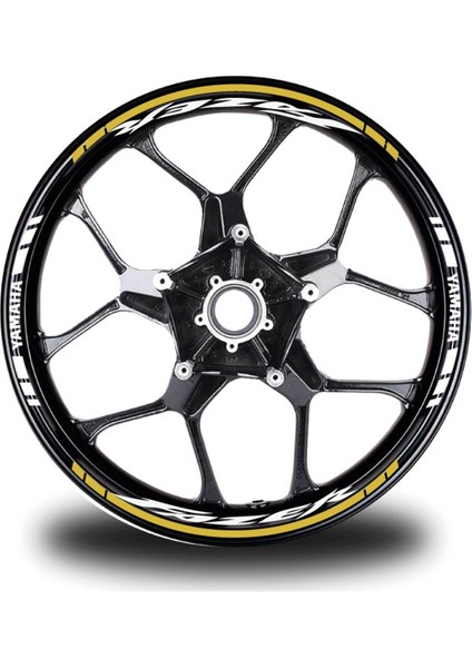 Koyu Sarı Yamaha Fazer Takım Jant Sticker Etiket