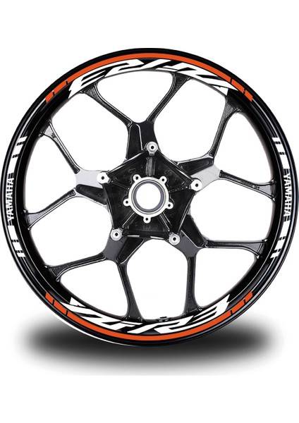 Turuncu Yamaha Yzf R3 Takım Jant Sticker Etiket