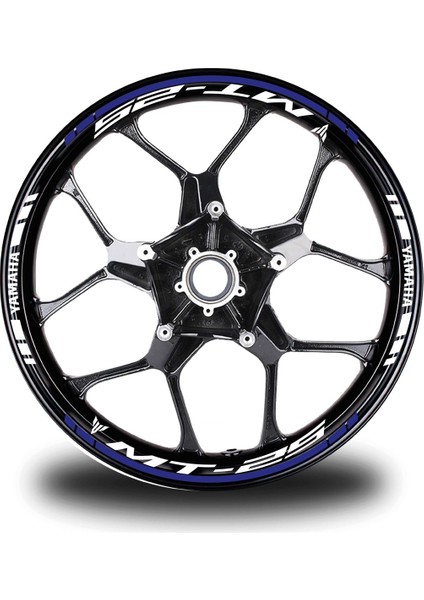 Lacivert Yamaha mt 25 Takım Jant Sticker Etiket