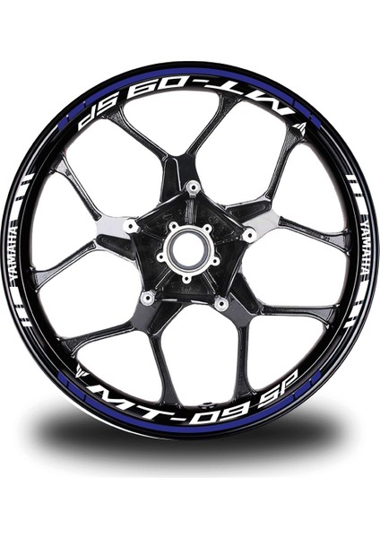 Lacivert Yamaha mt 09 Sp Takım Jant Sticker Etiket