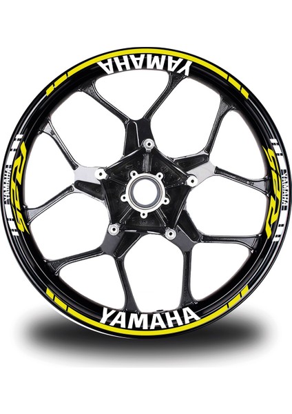 Yamaha R25 Sarı Takım Jant Sticker