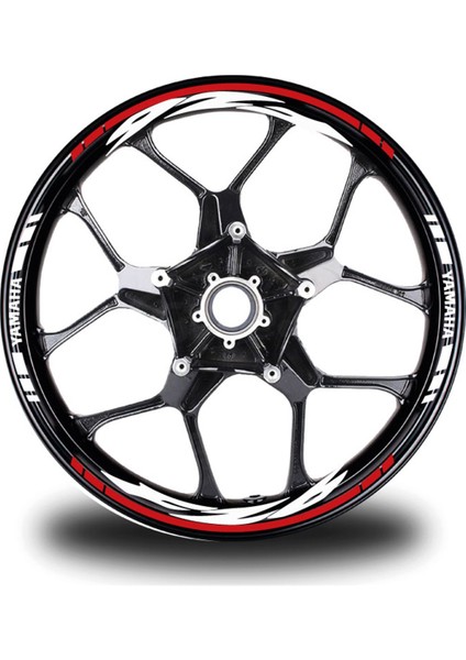 Kırmızı Yamaha Fz6 Takım Jant Sticker Etiket