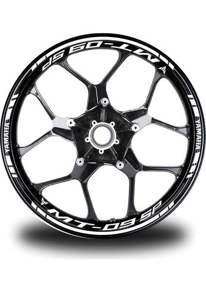 Beyaz Yamaha mt 09 Sp Takım Jant Sticker Etiket