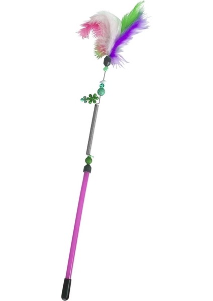 Yaylı Kedi Oyun Oltası 13 cm - 44 cm Pembe fiyatları