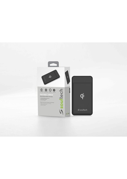 BT050S Power Magic Platinum 8.000 Mah Kablosuz Powerbank Siyah