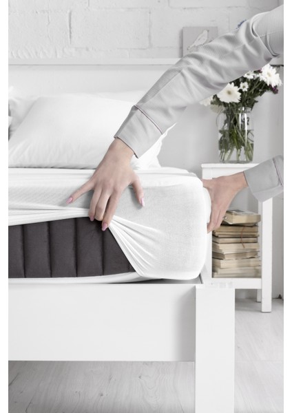 Senpai Home Kapitoneli Dört Katmanlı-Microfiber Fitted Sıvı Geçirmez Çarşaf Alez modelleri
