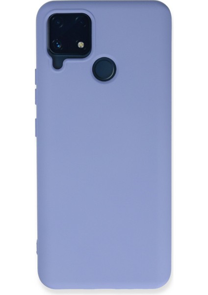 Realme C25 Kılıf Nano Içi Kadife Silikon - Lila 300099