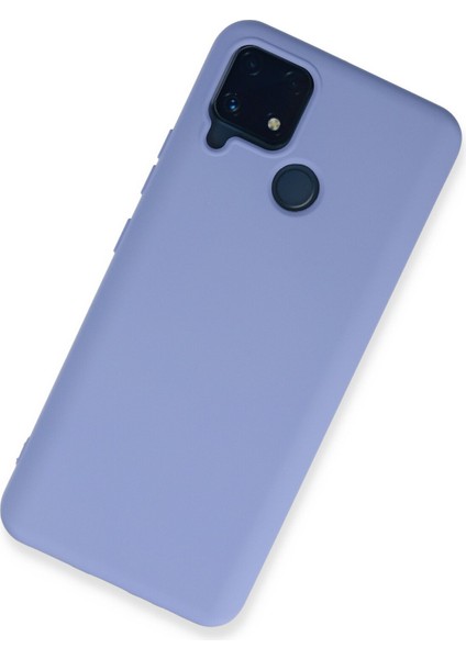 Realme C25 Kılıf Nano Içi Kadife Silikon - Lila 300099