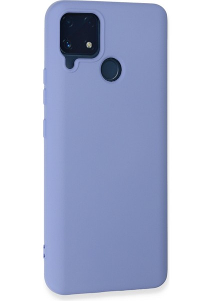 Realme C25 Kılıf Nano Içi Kadife Silikon - Lila 300099