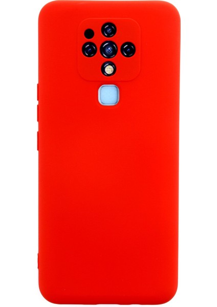 Tecno Camon 16 Kılıf Nano Içi Kadife Silikon - Kırmızı 300099