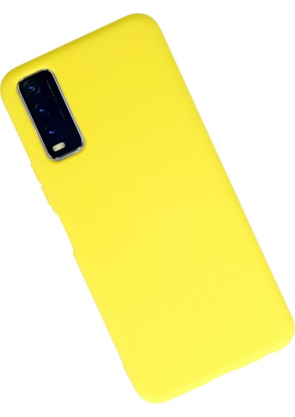 Vivo Y20 Kılıf Nano Içi Kadife Silikon - Sarı 300099 fiyatları