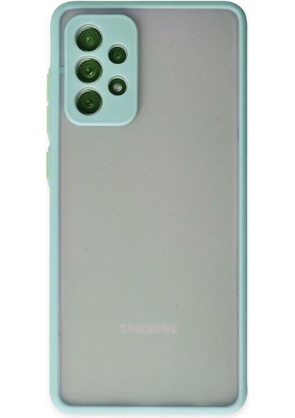 Samsung Galaxy A52 Kılıf Montreal Silikon Kapak - Turkuaz Mrayd