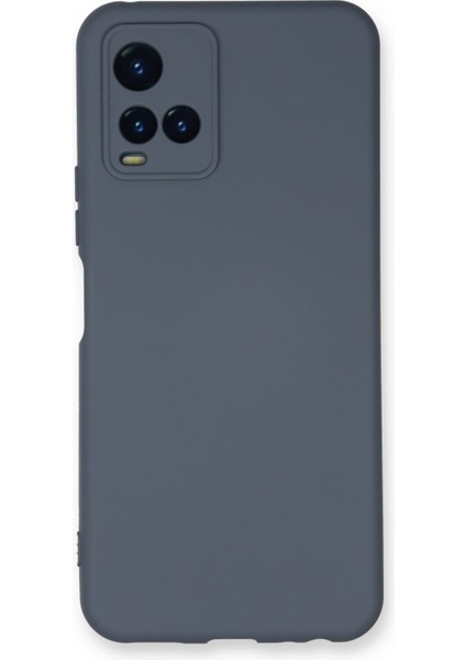 Vivo Y33S Kılıf Nano Içi Kadife Silikon - Gri 300099