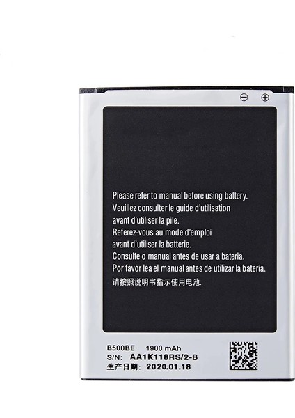 Samsung Galaxy S4 Mini I9190 Uyumlu Batarya 1900 Mah B500BE