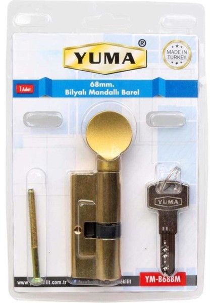 Kapı Kilidi 68 Mm Bilyalı Mandallı Barel B68bm
