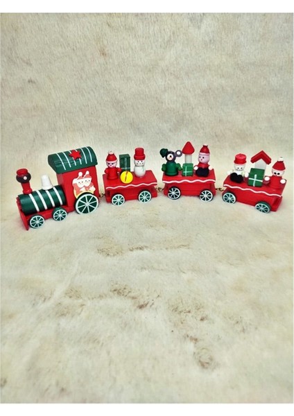 Yılbaşı Treni Ahşap Noel Christmas fiyatları