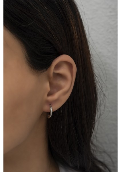 925 Ayar Gümüş Taşsız Sade Kalp Küpe fiyatları