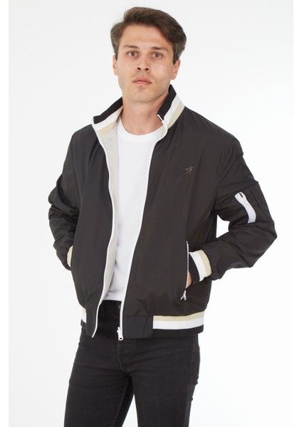 1081 Dar Kalıp Çift Taraflı Baharlık Erkek Mont