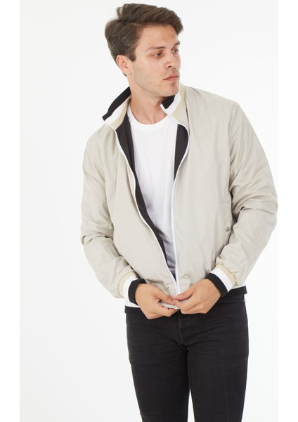 1081 Dar Kalıp Çift Taraflı Baharlık Erkek Mont modelleri