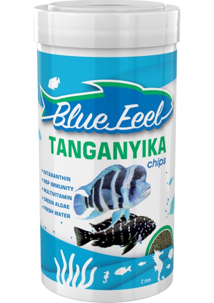 Tanganyika Chips 1000ML ve Veggie Garlic Pro Chips 250ML Kutu Akvaryum Balık Yemi