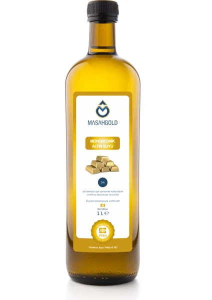 MASAH GOLD Altın Suyu 1000 ml 320 Ppm