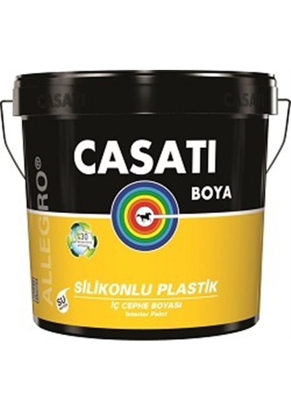 Allegro Silikonlu Plastik İç Cephe Boyası C001 Beyaz 3,5 kg