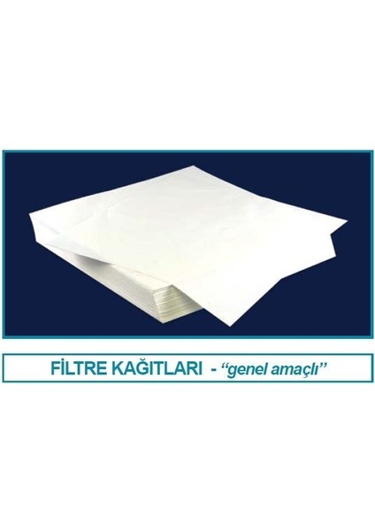 107.40.140 Filtre Kağıdı - Genel Amaçlı - 40 x 40 cm Ebatlar - 60 gr (250 Adet)
