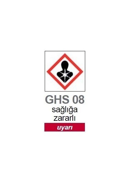 099.18.T03 Sağlığa Zararlı Piktogramı Ghs 8 Uyarı Etiketi 37X52MM-250 Etiket