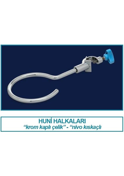 042.04.040 Huni Askısı - Metal - Nivolu - Çap 40 mm (1 Adet)